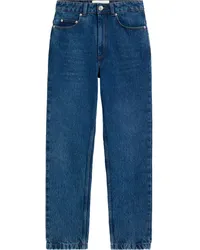 AMI Paris Straight-Leg-Jeans mit hohem Bund Blau