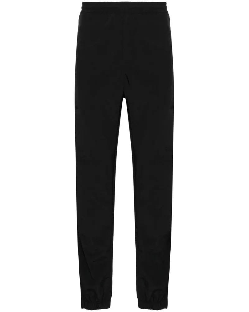 MSGM Tapered-Hose mit Logo-Stickerei - Schwarz Schwarz