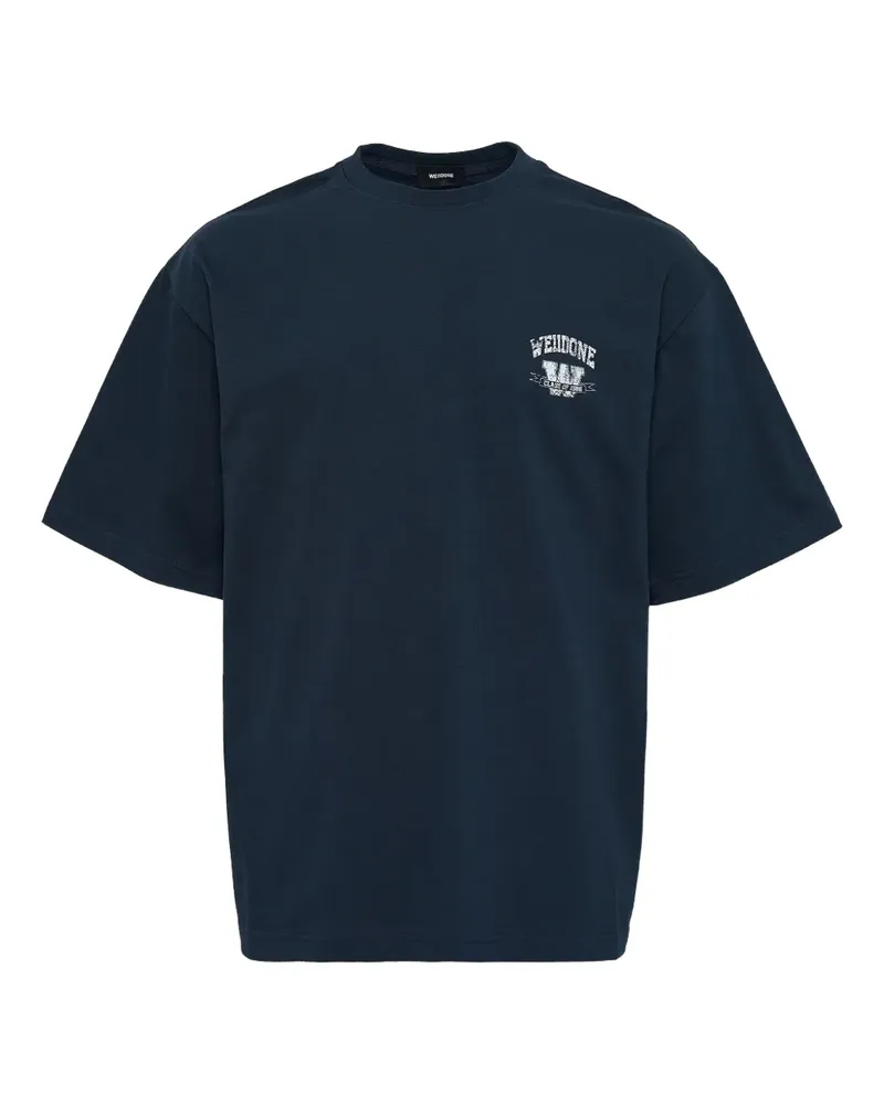 WE 11 DONE University logo T-shirt - Blau Blau