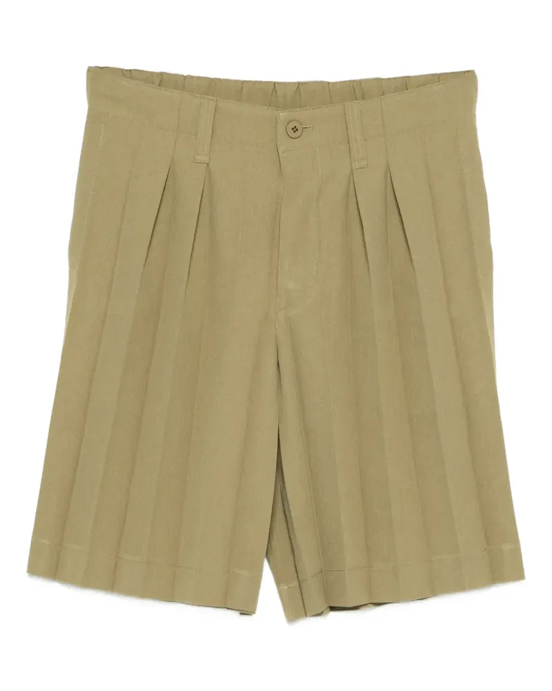 Issey Miyake Shorts mit Bundfalten - Grün Grün