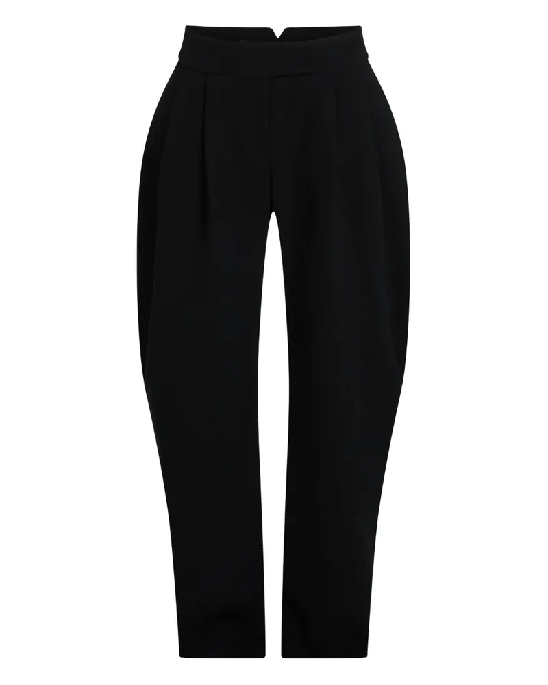 Karl Lagerfeld Weite Karl Studio High-Waist-Hose - Schwarz Schwarz