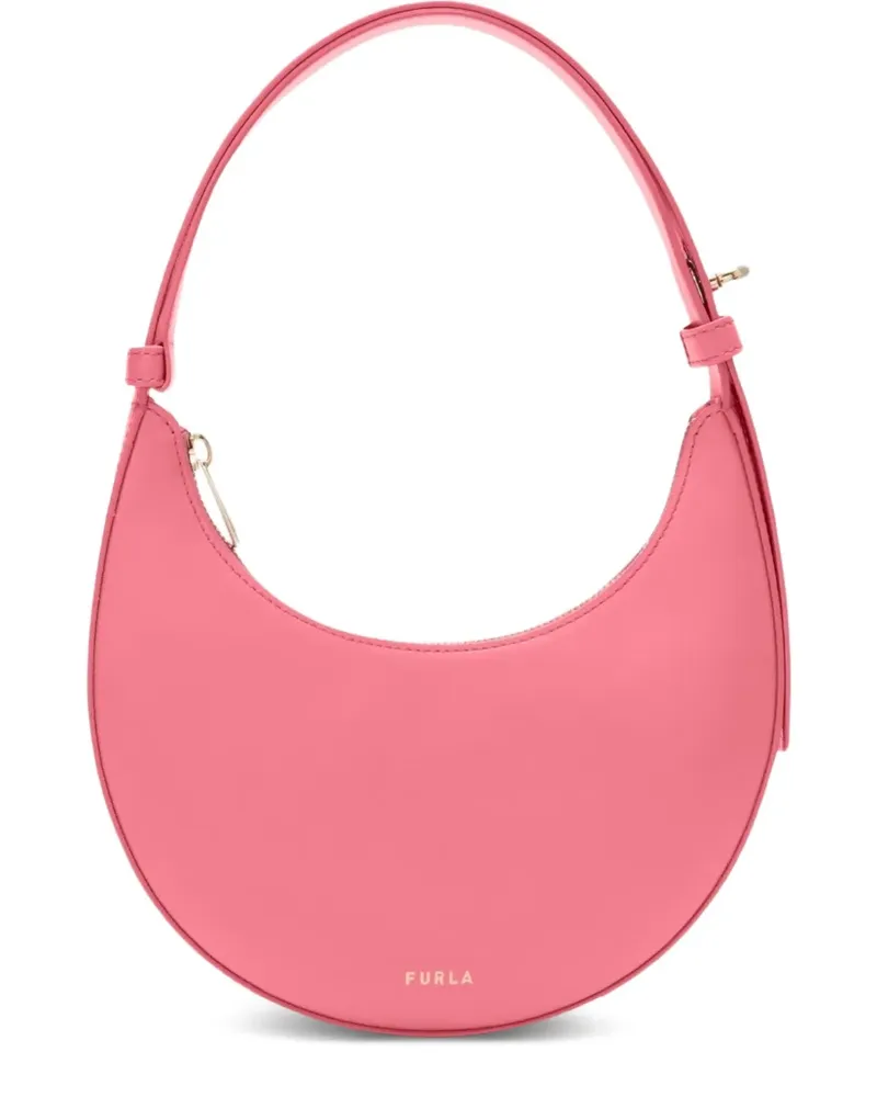 Furla Delizia Half-Moon Schultertasche mit Reißverschluss - Rosa Rosa