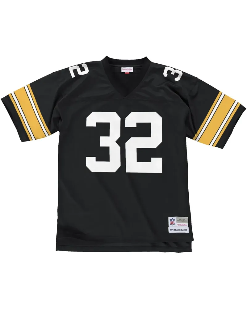 Mitchell & Ness NFL Legacy "Steelers 1976 Franco Harris" Trikot - Schwarz Schwarz