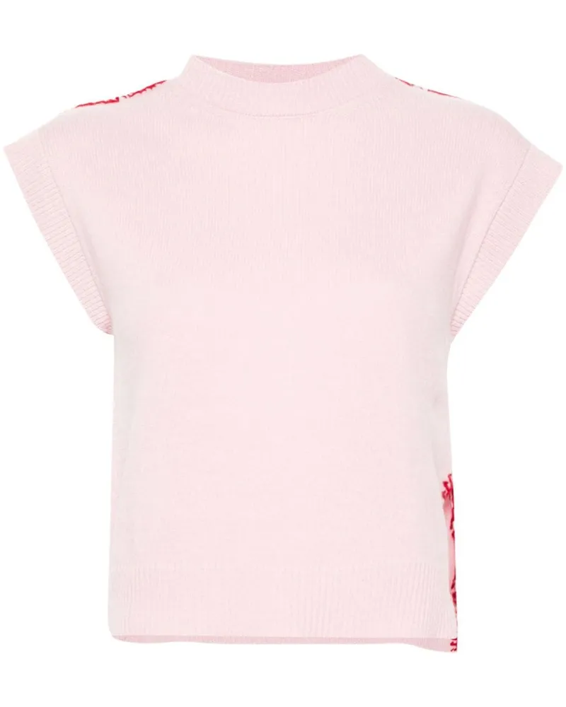 Marni Pullunder mit Logo-Stickerei - Rosa Rosa