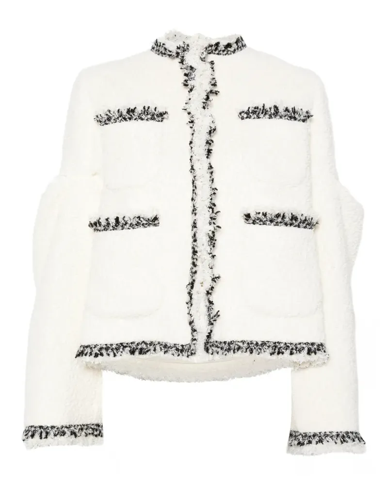 Sacai Tweed-Sakko - Nude Nude