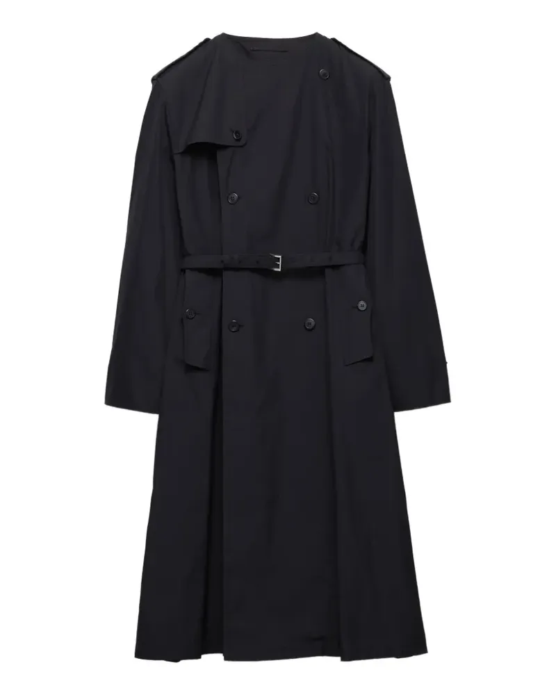 Prada Langer Mantel - Blau Blau