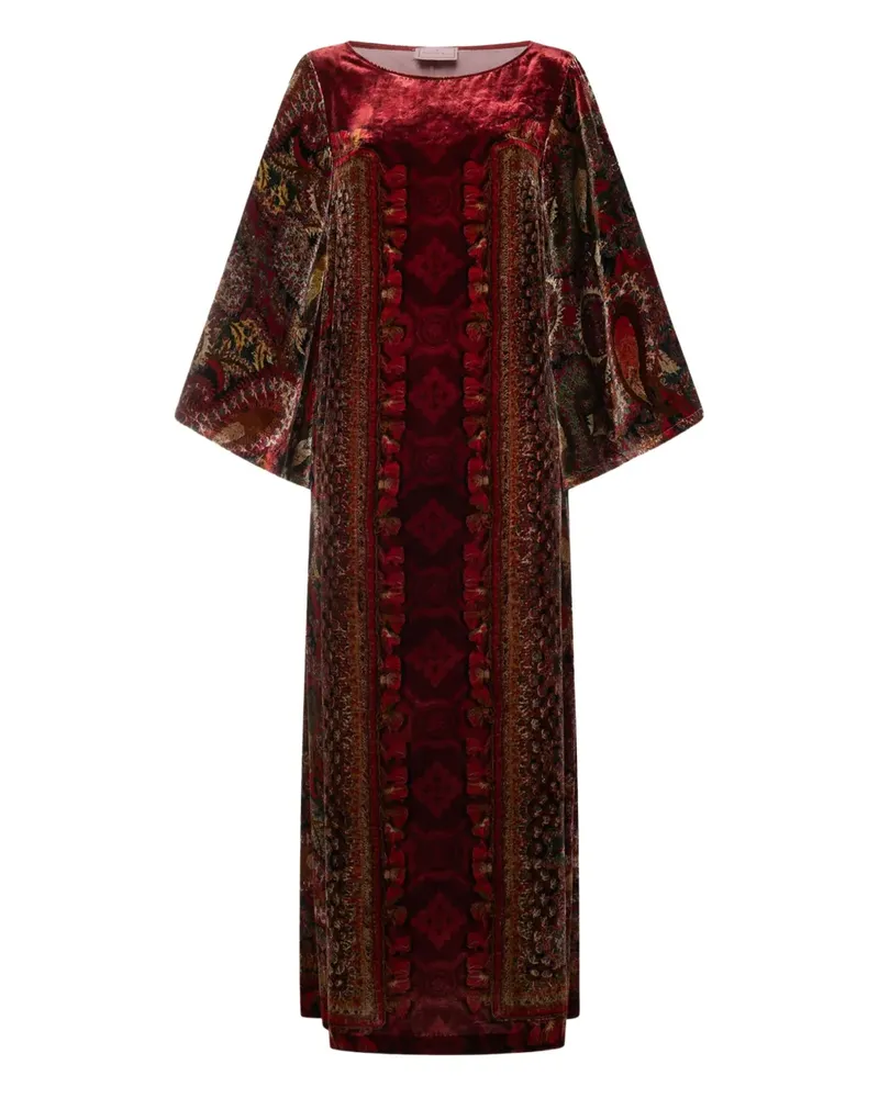 Pierre-Louis Mascia Maxikleid mit geometrischem Muster - Rot Rot