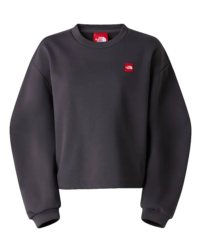 The North Face logo-patch cotton-blend sweatshirt - Grau Grau