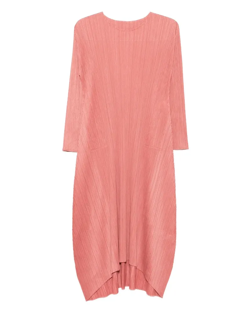 Issey Miyake Midikleid mit Falten - Rosa Rosa