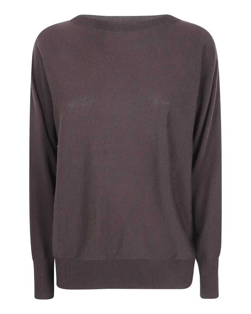 D.EXTERIOR Pullover mit gerippten Details - Braun Braun