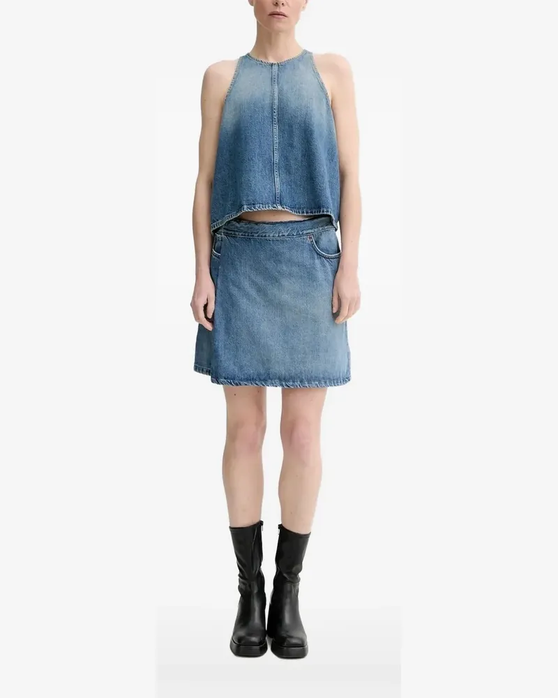 Won Hundred Xenia Jeansweste mit Reißverschluss - Blau Blau