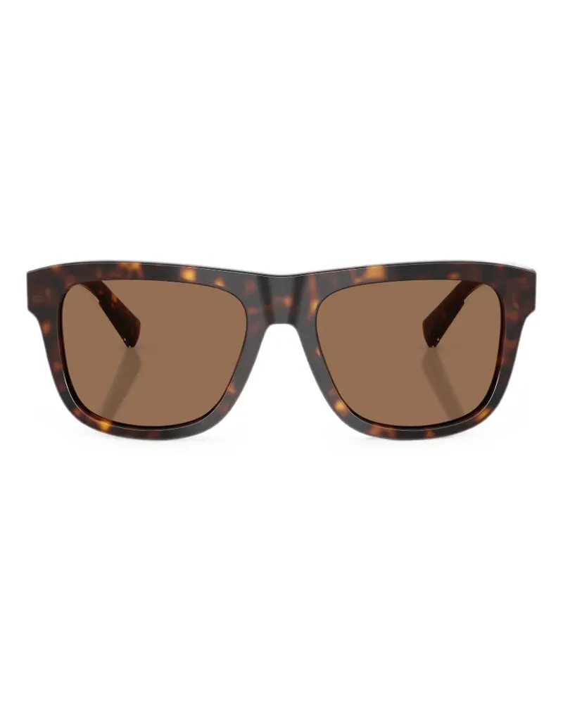 Dolce & Gabbana tortoiseshell-effect square-frame sunglasses - Braun Braun