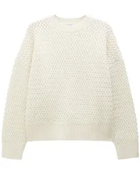 Filippa K Wollstrickpullover mit tiefen Schultern Nude