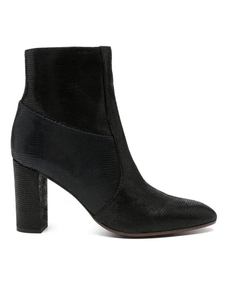 Chie Mihara Etyu Stiefeletten mit Eidechsen-Effekt - Schwarz Schwarz