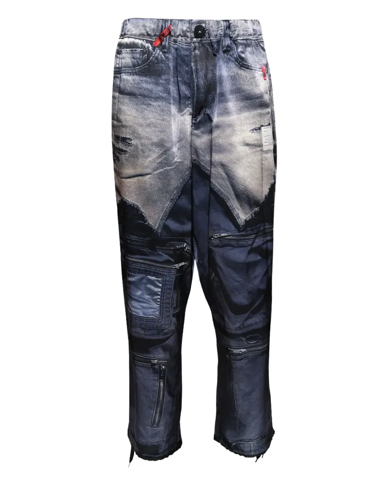 MIHARAYASUHIRO Trompe L'oeil Hose - Blau Blau