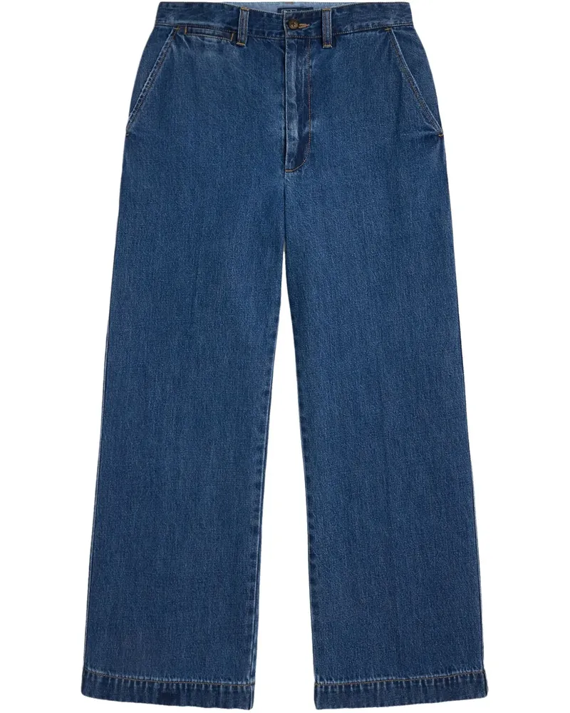 Ralph Lauren Jeans mit weitem Bein - Blau Blau