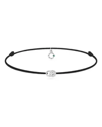 COURBET Armband mit 18kt Weißgoldanhänger Silber