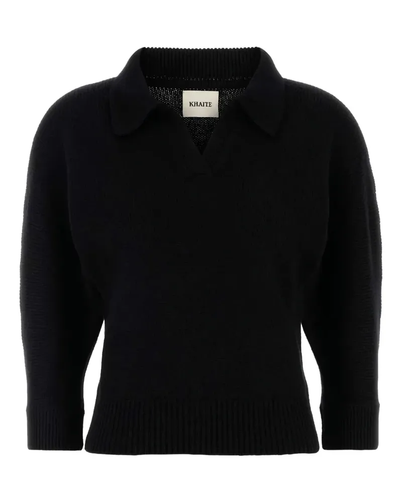 KHAITE Poloshirt aus Kaschmir - Schwarz Schwarz