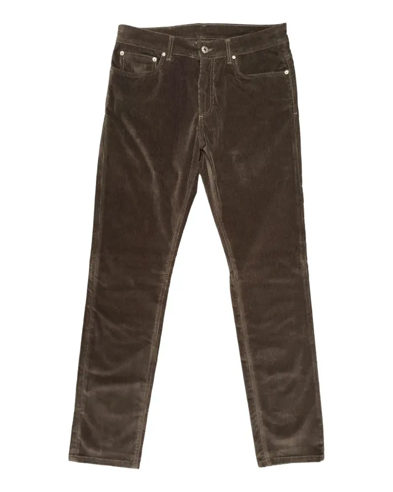 Luciano Barbera straight-leg corduroy trousers - Braun Braun