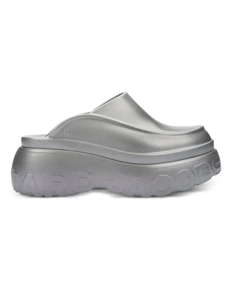 Marc Jacobs x Melissa logo-embossed mules - Silber Silber