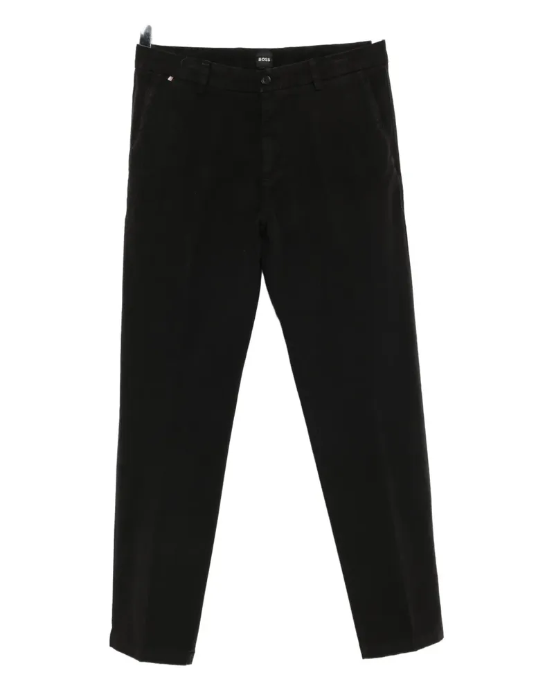 HUGO BOSS Klassische Tapered-Hose - Schwarz Schwarz