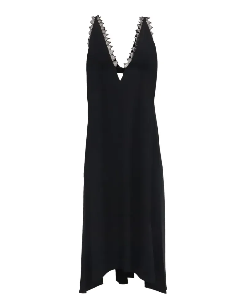 Victoria Beckham 2010s Chantilly Kleid mit Spitzenbesatz - Schwarz Schwarz