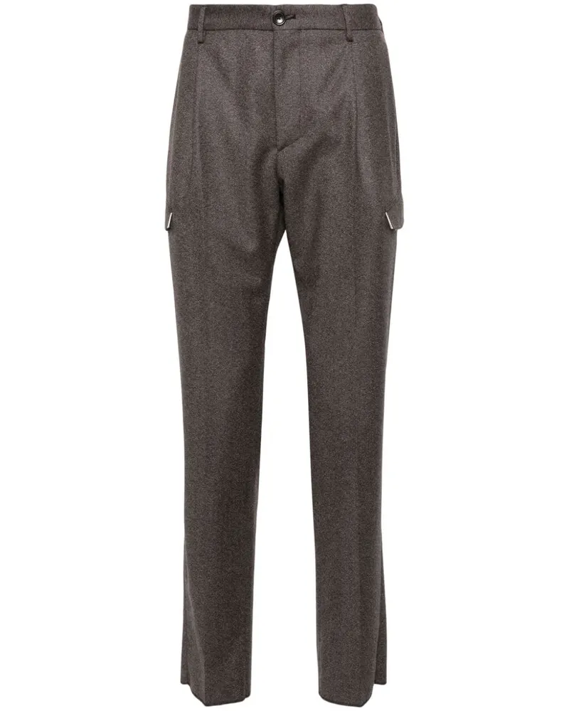 Tagliatore Cargohose aus Schurwolle - Braun Braun