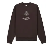 Sweatshirt mit Crown-Stickerei