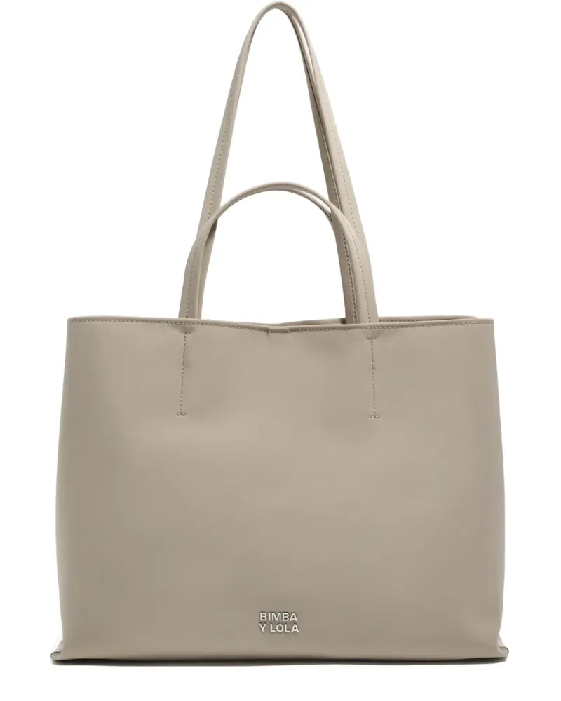 BIMBA Y LOLA Chihuahua Tote Bag mit Reißverschluss - Nude Nude