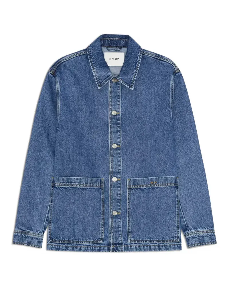 NN 07 Blaze denim jacket - Blau Blau