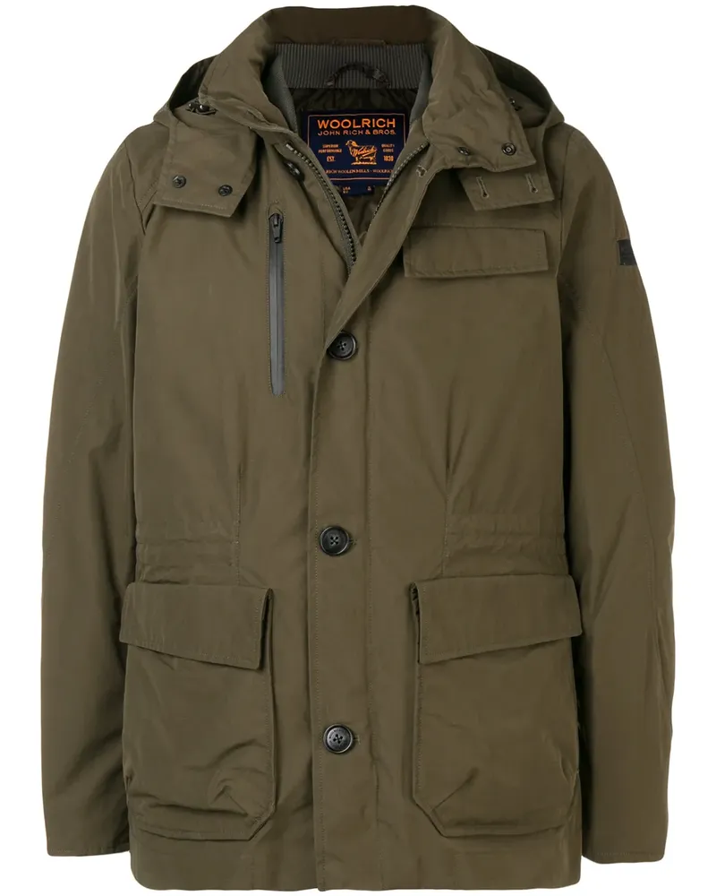 Woolrich Daunenjacke mit Kapuze - Grün Grün