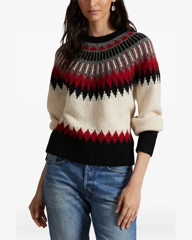 Ralph Lauren Pullover mit Fair-Isle-Strickmuster - Nude Nude