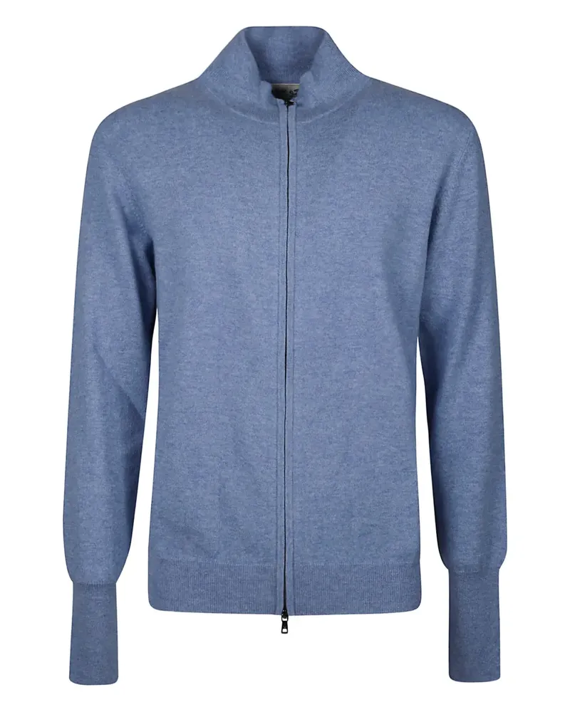 Ballantyne zip cashmere cardigan - Blau Blau