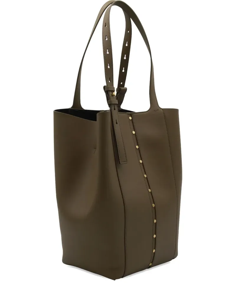 Golden Goose 24/7 Bag North South Tote Bag mit Nieten - Grün Grün