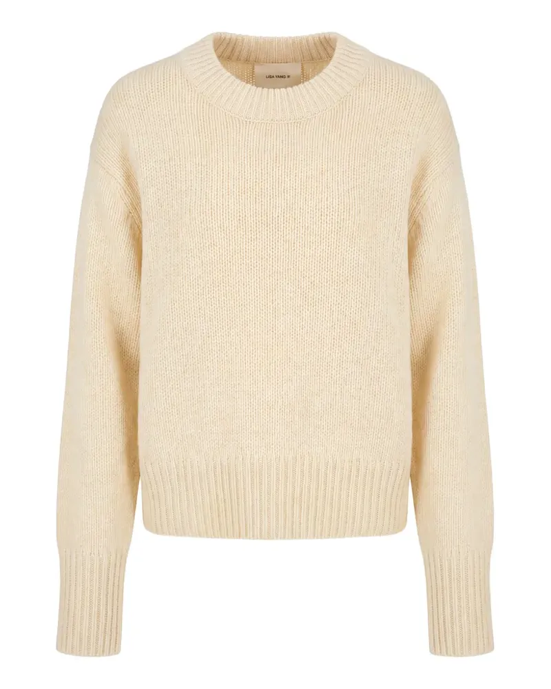 Lisa Yang Gerippter Pullover - Nude Nude