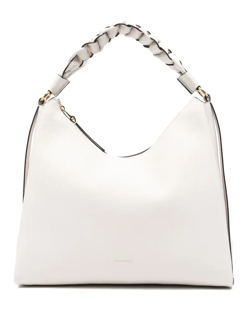 Coccinelle Mittelgroße Boheme Schultertasche - Weiß Weiß