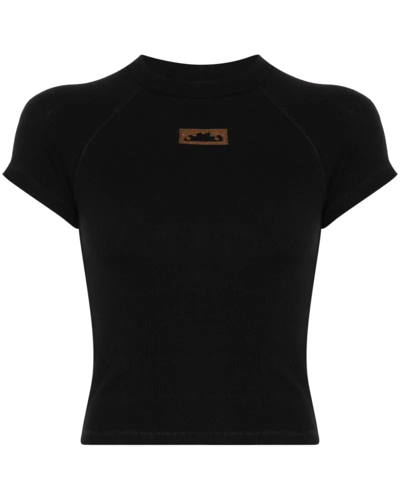 OTTOLINGER Dekonstruiertes T-Shirt - Schwarz Schwarz