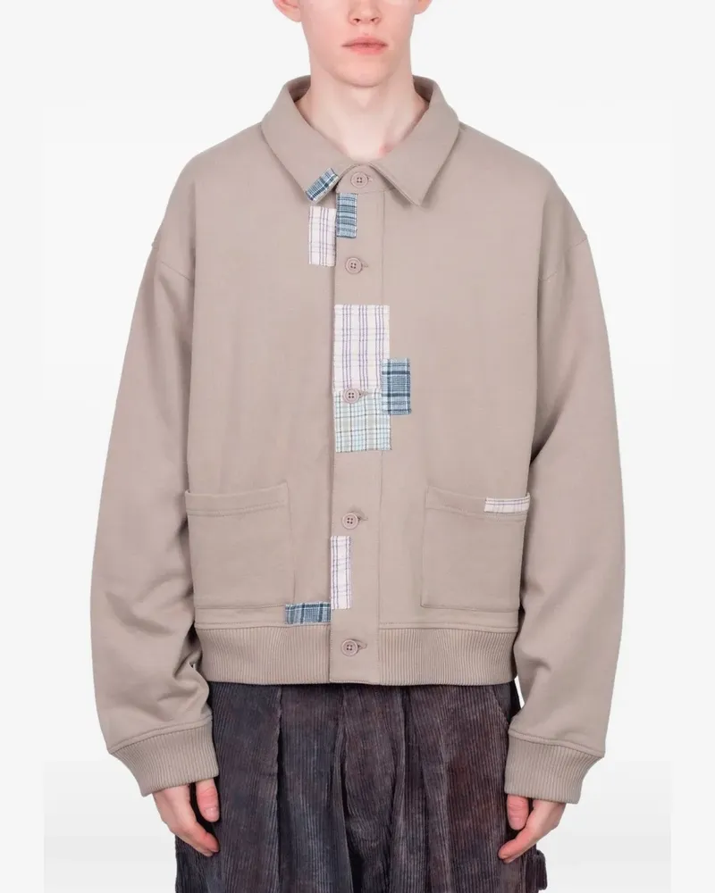 STORY mfg. Walking patchwork jacket - Grau Grau
