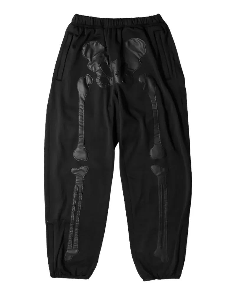 TheSoloIst bone-motif track pants - Schwarz Schwarz