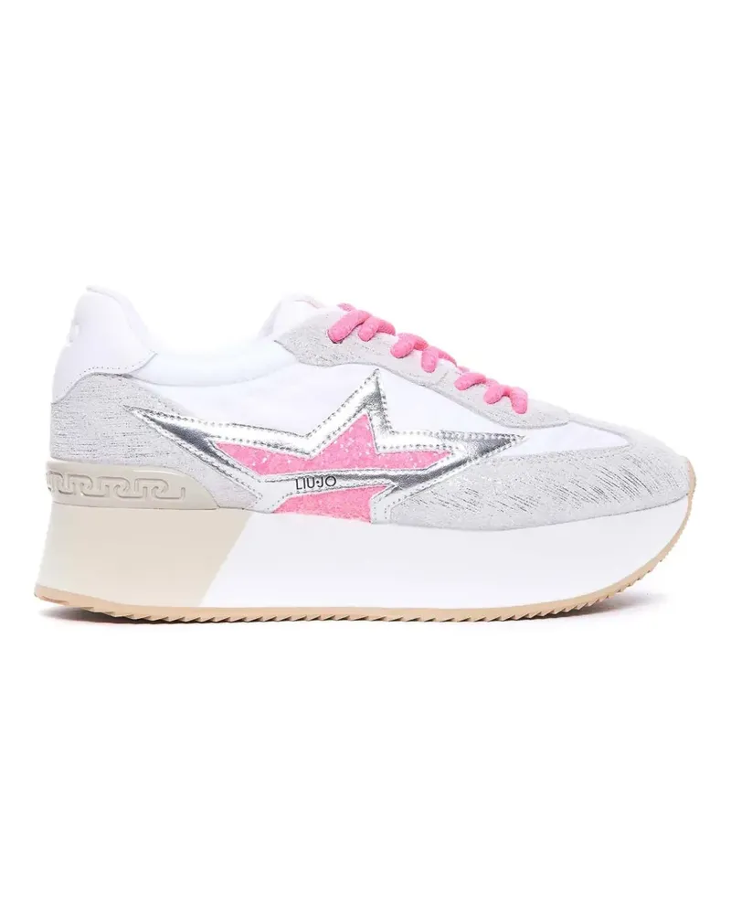 Liu Jo Dreamy 03 glitter-star platform sneakers - Weiß Weiß