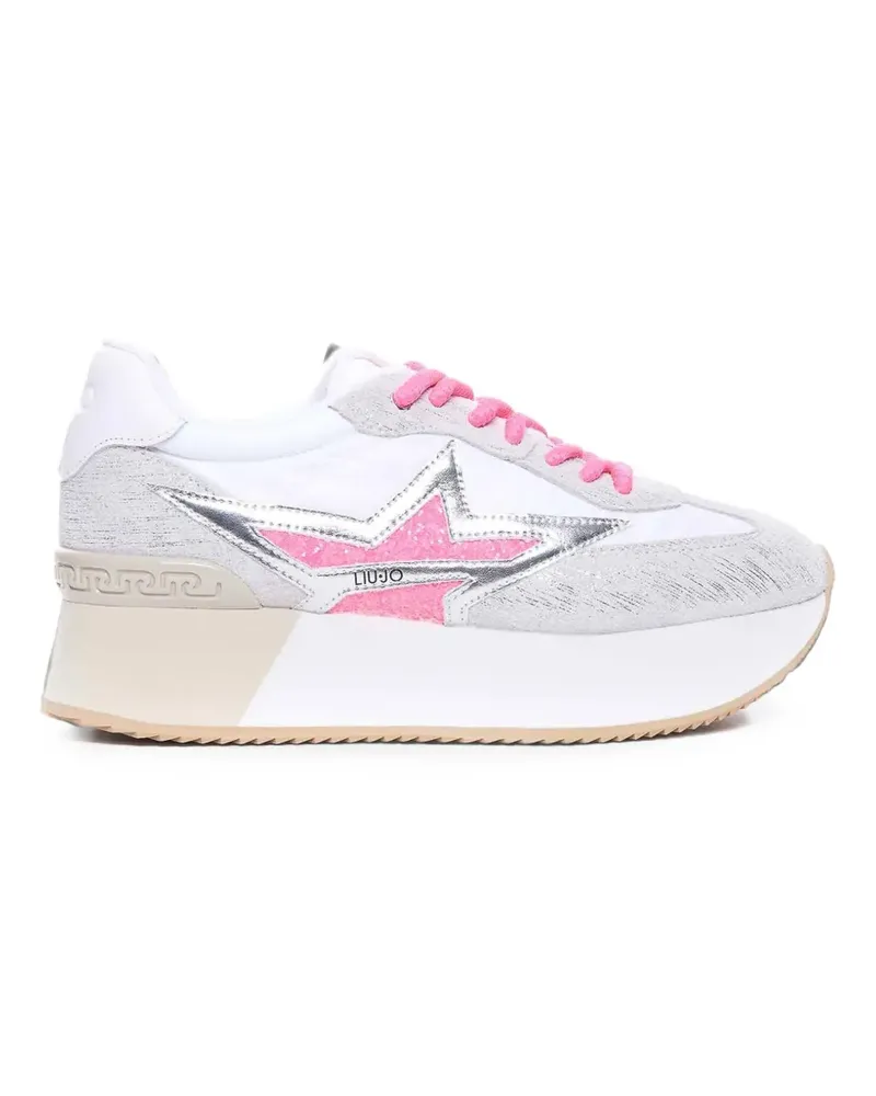 Liu Jo Dreamy 03 glitter-star platform sneakers - Weiß Weiß