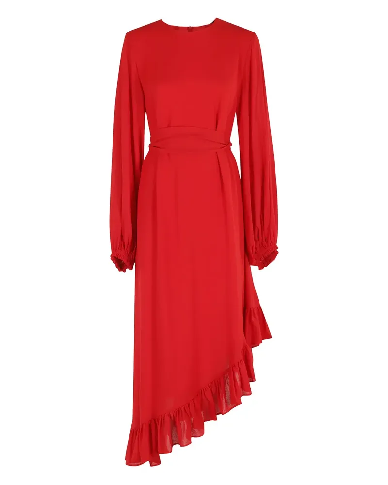 Essentiel Maxikleid mit Rüschen - Rot Rot