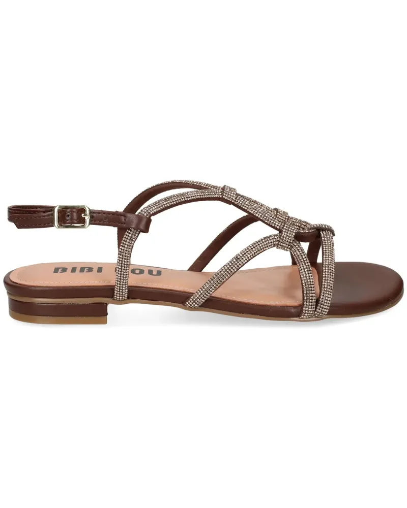Bibi Lou Sandalen mit verzierten Riemen - Braun Braun