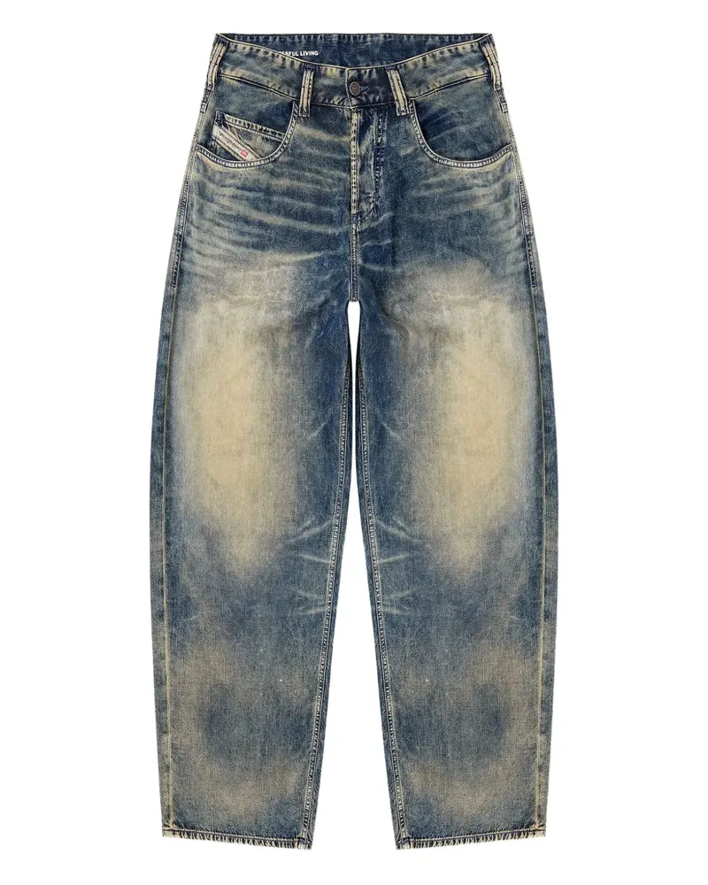 Diesel 1997 D-Enim Jeans mit Bleach-Effekt - Blau Blau
