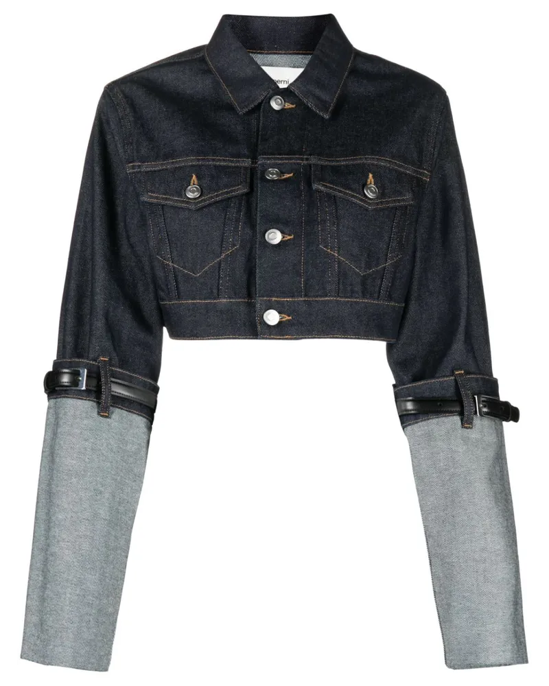 COPERNI Klassische Cropped-Jeansjacke - Blau Blau