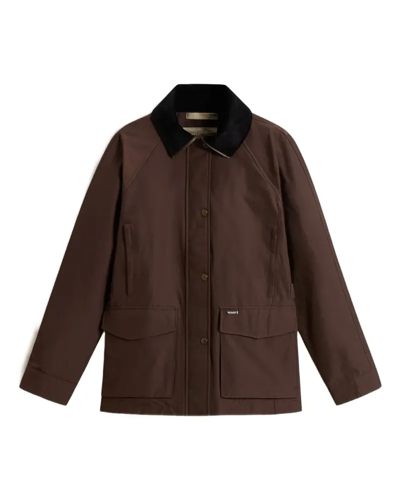 Woolrich Jacke mit Samtkragen - Braun Braun