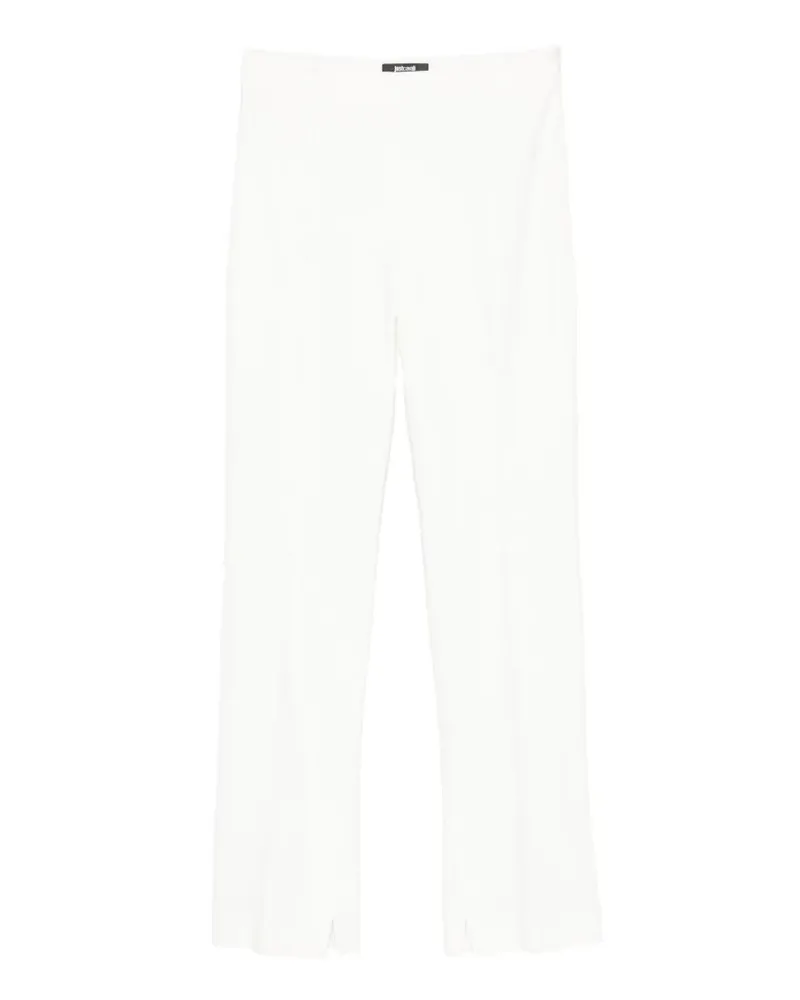 Just Cavalli split-hem trousers - Weiß Weiß