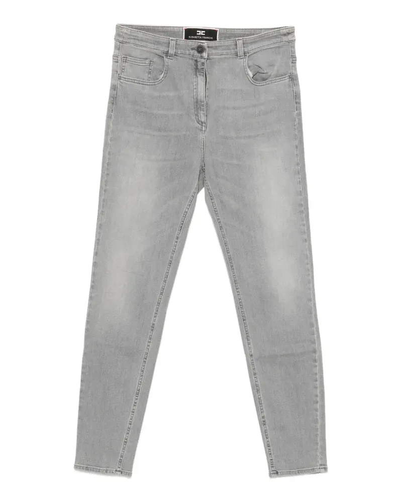 Elisabetta Franchi logo-plaque skinny jeans - Grau Grau