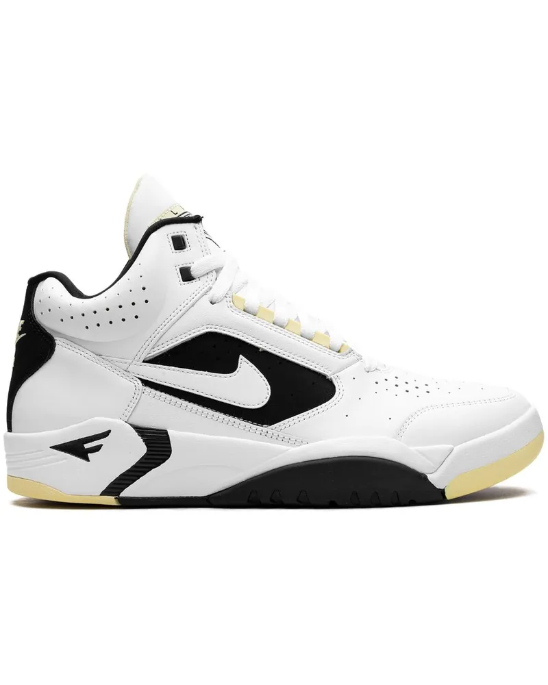 Nike Air Flight Lite Mid White/Lemon/Black/White Sneakers - Weiß Weiß