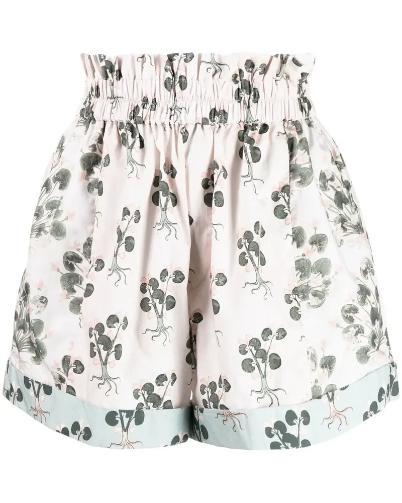 Biyan Shorts mit Print - Grün Grün
